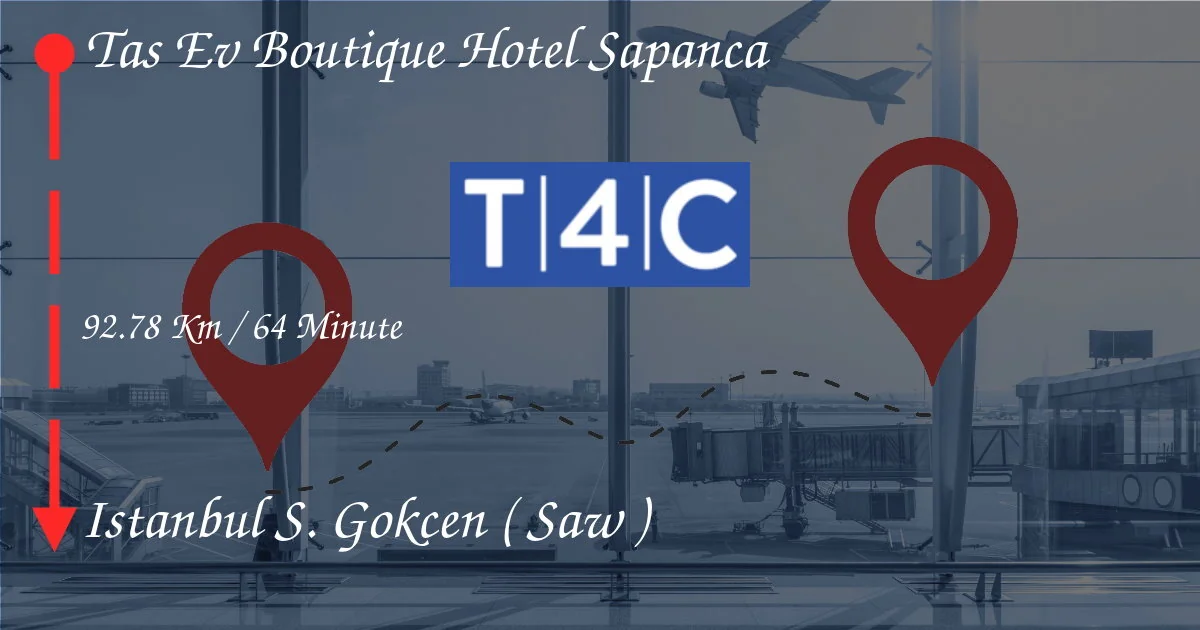 How To Go From Tas Ev Boutique Hotel Sapanca to Istanbul Sabiha Gökçen (SAW)