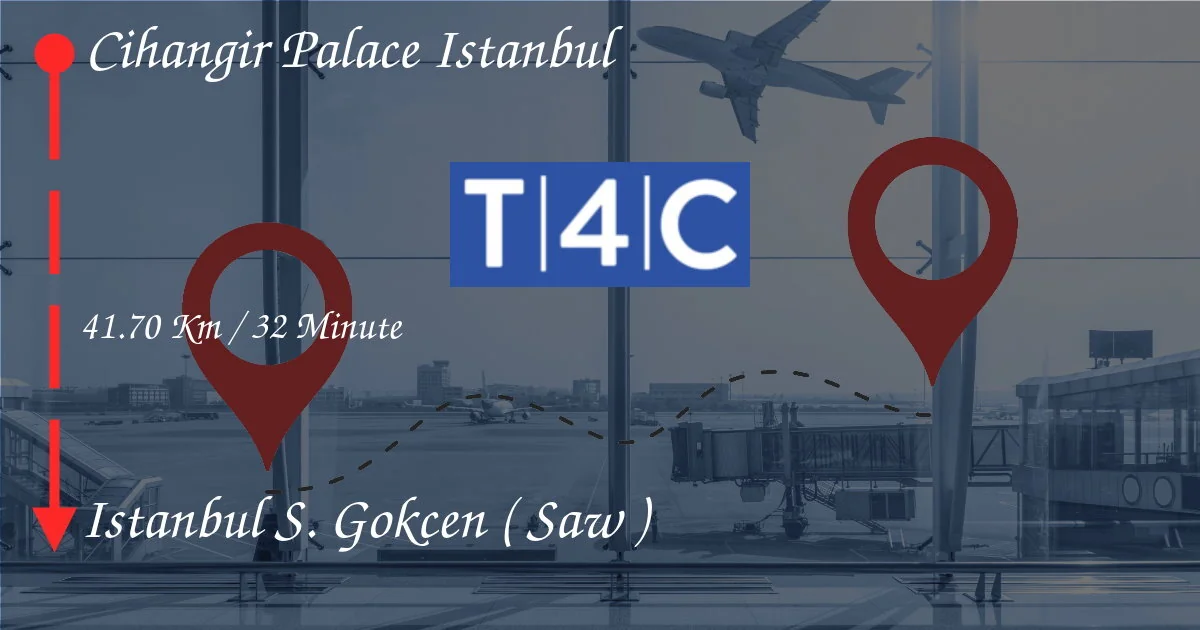 How To Go From Cihangir Palace Istanbul to Istanbul Sabiha Gökçen (SAW)