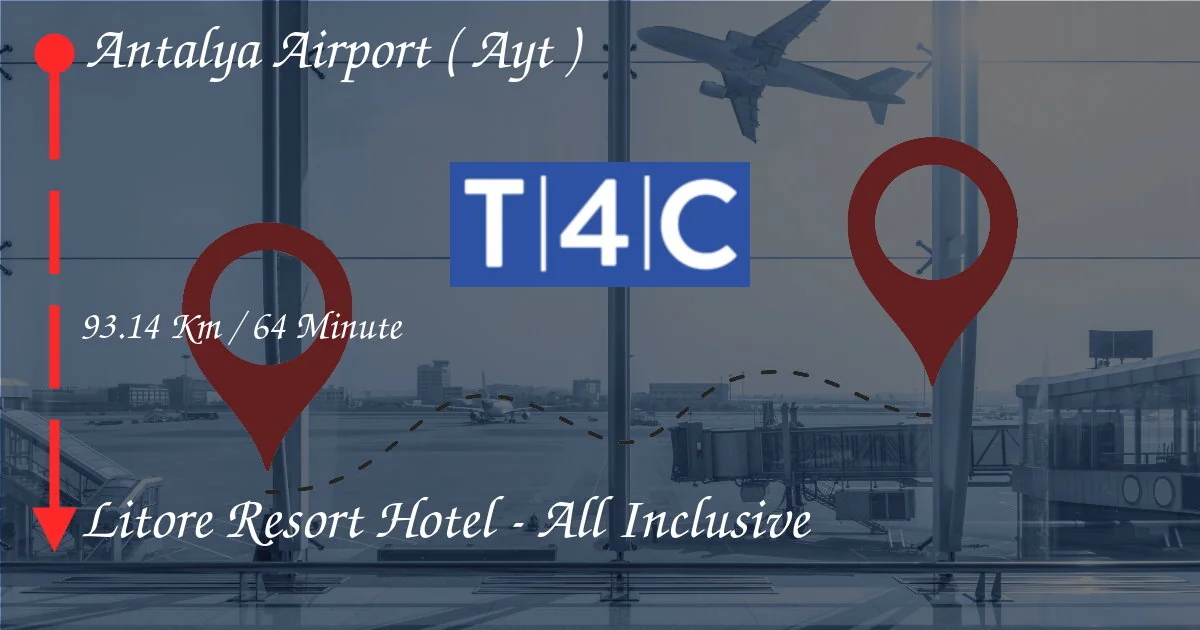 Как перейти из аэропорта Анталии (AYT) в Litore Resort Hotel - All Inclusive