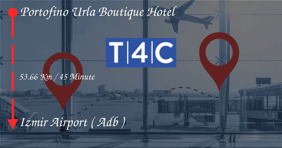 Come andare dal Portofino Urla Boutique Hotel all'aeroporto di Izmir (ADB)