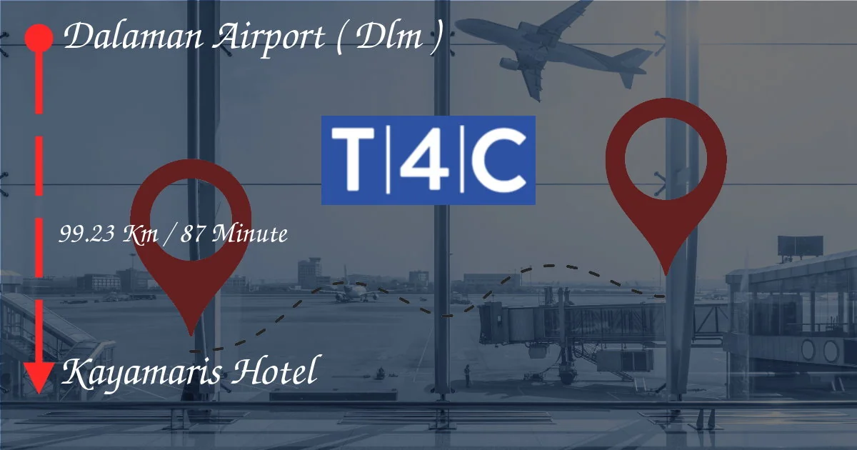 Wie man vom Flughafen Dalaman (DLM) zum Kayamaris Hotel geht