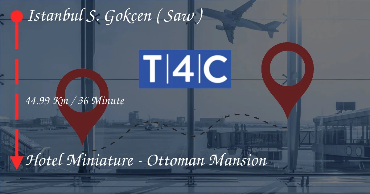 Come andare da Istanbul Sabiha Gökçen (SAW) alla miniatura dell'hotel - Mansion ottomana