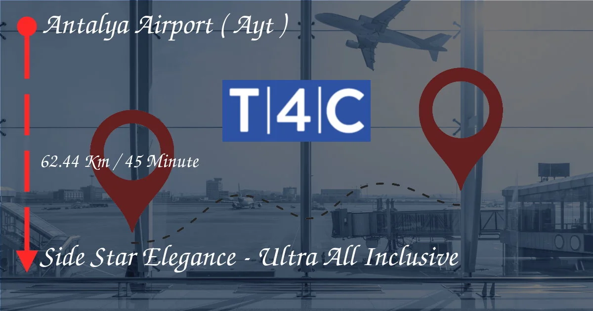 How To Go From ANTALYA AIRPORT ( AYT ) to Side Star Elegance - Ultra All Inclusive