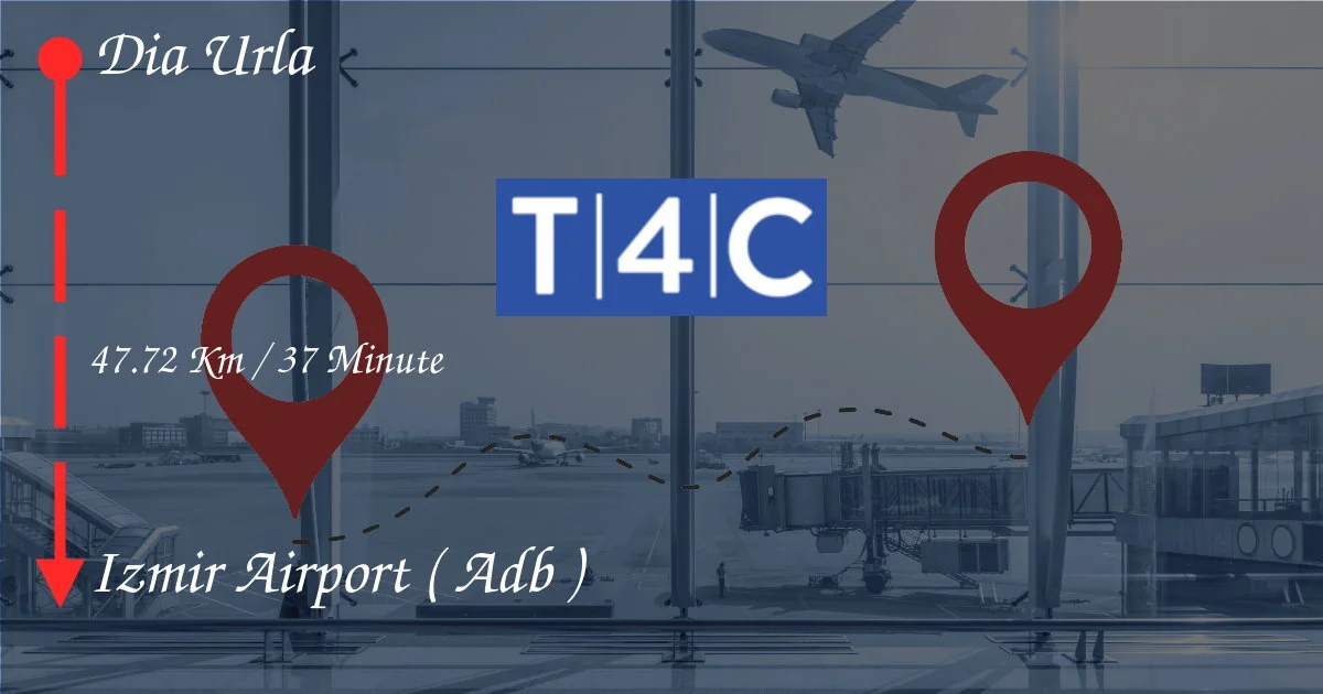 Come andare da Dia Urla all'aeroporto di Izmir (ADB)