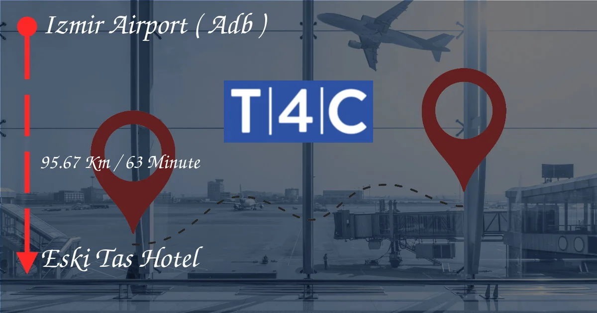كيفية الانتقال من مطار Izmir (ADB) إلى فندق Eski Tas