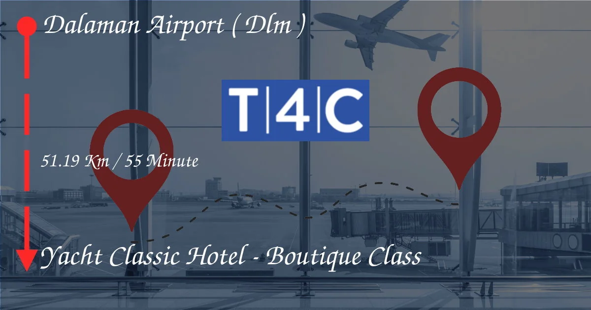 Wie man vom Flughafen Dalaman (DLM) zum Yacht Classic Hotel - Boutique -Klasse geht