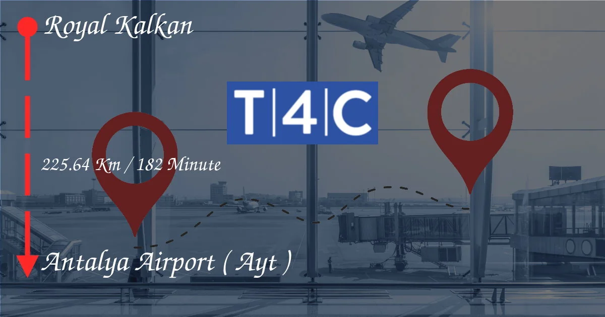 Wie man von Royal Kalkan zum Flughafen Antalya (AYT) geht