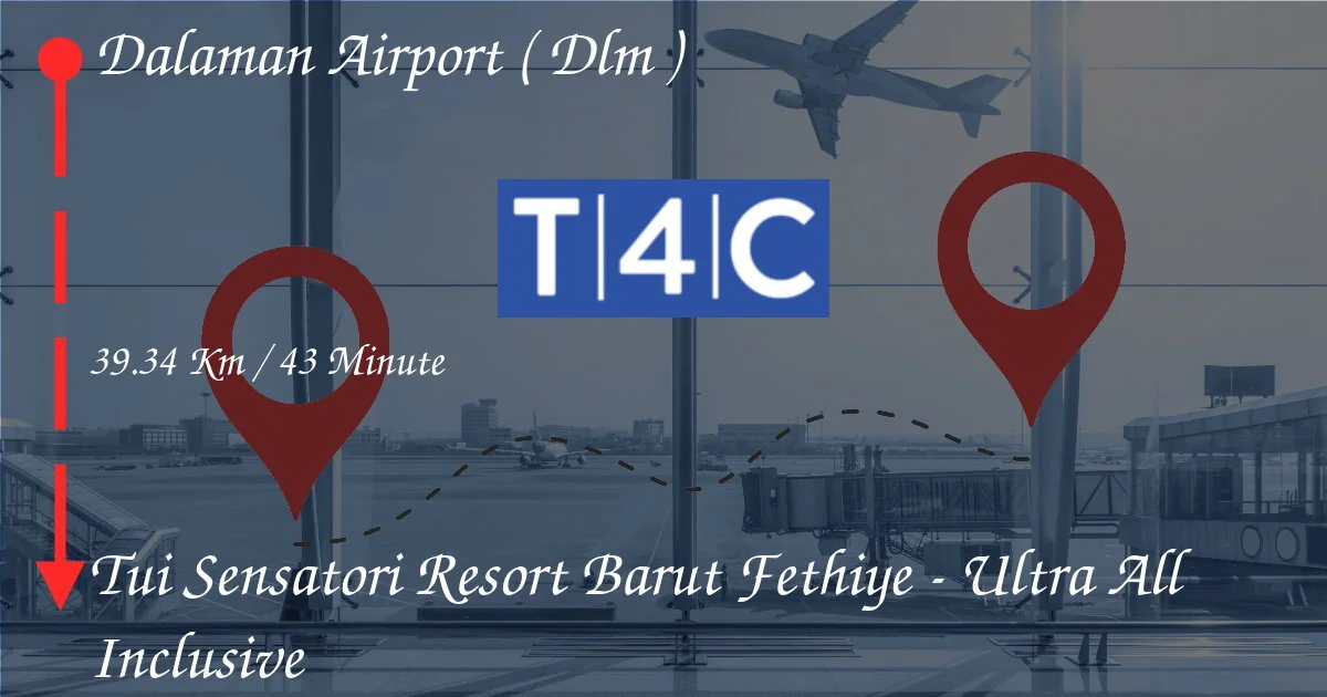 Wie man vom Flughafen Dalaman (DLM) zum TUI Sensatori Resort Barut Fethiye - Ultra All Inclusive geht, geht