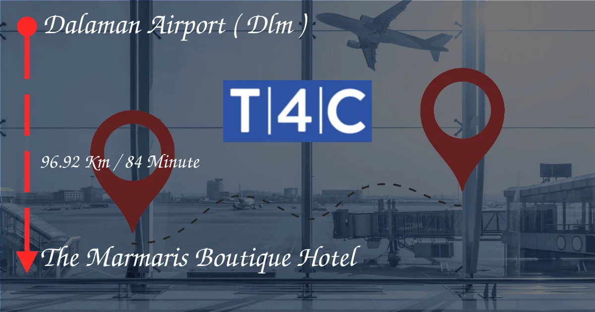 Wie man vom Flughafen Dalaman (DLM) zum Marmaris Boutique Hotel geht