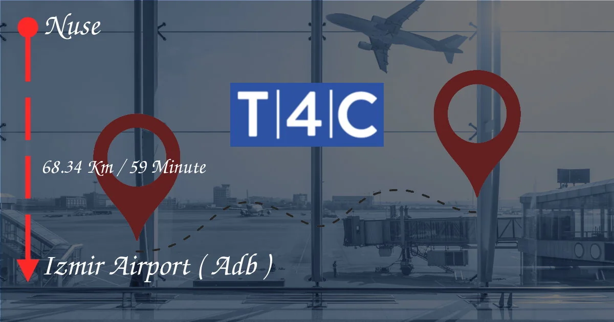 Come andare da Nuse all'aeroporto di Izmir (ADB)
