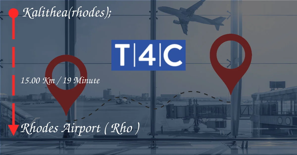 Comment passer de Kalithea (Rhodes); à l'aéroport de Rhodes (Rho)