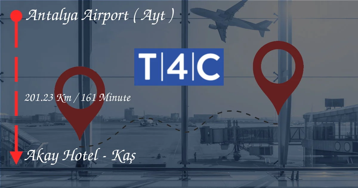 Cómo ir del aeropuerto de Antalya (AYT) al Hotel Akay - Kaş