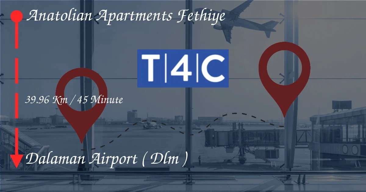 Cómo ir de apartamentos Anatolian Fethiye al aeropuerto de Dalaman (DLM)