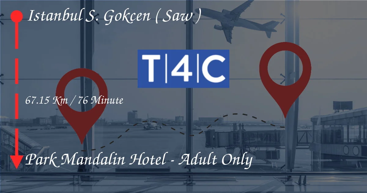 How To Go From Istanbul Sabiha Gökçen (SAW) to Park Mandalin Hotel - Adult Only