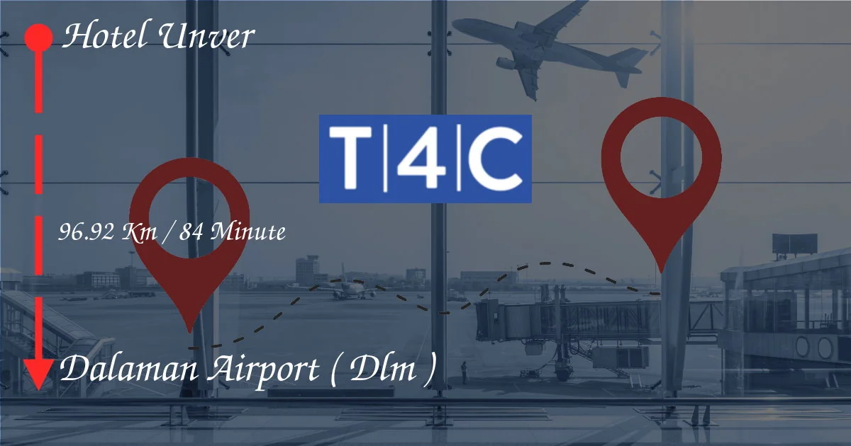 Wie man vom Hotel Unver zum Flughafen Dalaman geht (DLM)