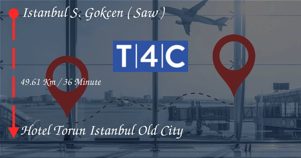 How To Go From Istanbul Sabiha Gökçen (SAW) to Hotel Torun Istanbul Old City