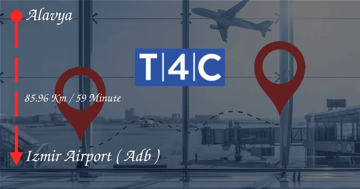 Cómo ir de Alavya al aeropuerto de Izmir (ADB)
