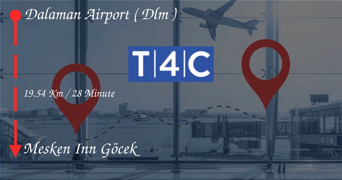 Wie man vom Flughafen Dalaman (DLM) zum Mesken Inn Göcek geht