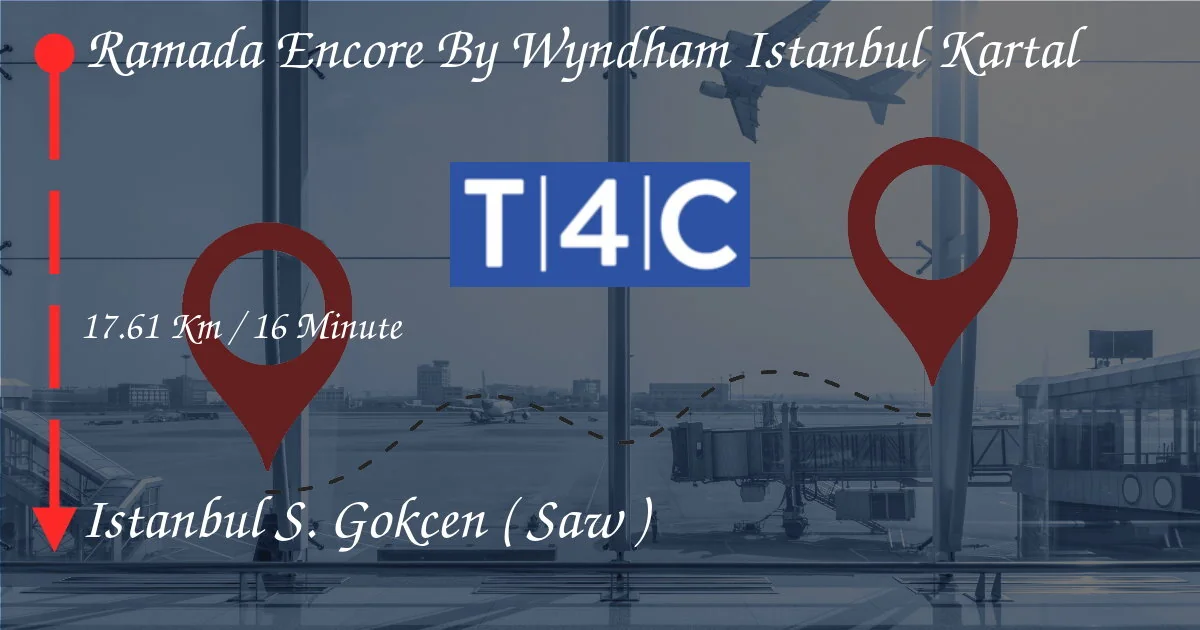 如何从Wyndham Istanbul Kartal到Ramada Encore到IstanbulSabihaGökçen