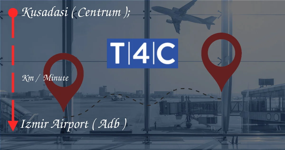 Comment passer de Kusadasi (Centrum); à l'aéroport d'Izmir (ADB)