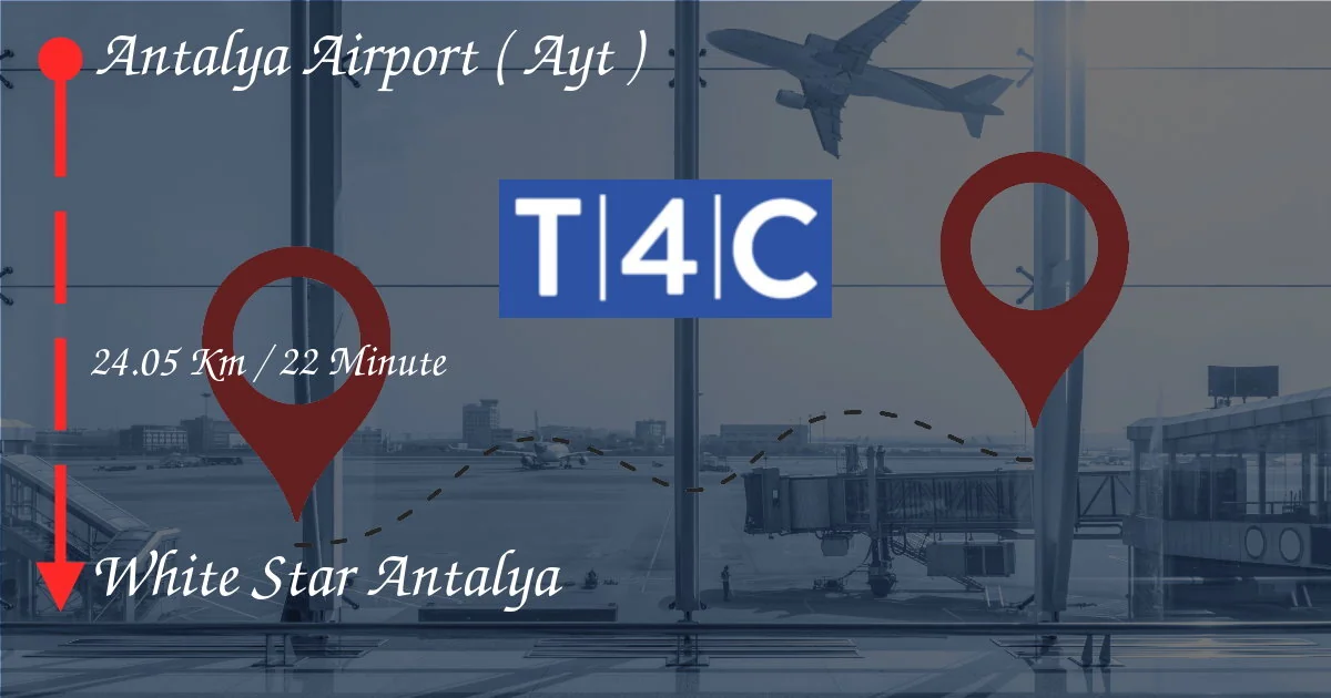 Как пойти из аэропорта Анталии (AYT) в белую звезду Antalya