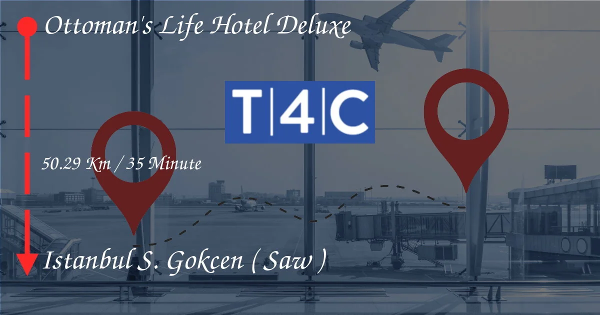 Come andare dal Life Hotel di Ottoman Deluxe a Istanbul Sabiha Gökçen (SAW)