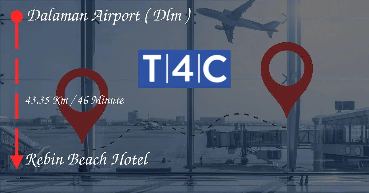 Wie man vom Flughafen Dalaman (DLM) zum Rebin Beach Hotel geht