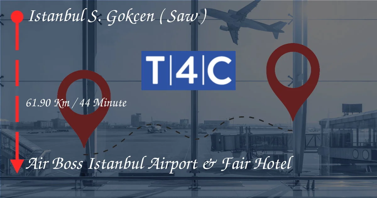 How To Go From Istanbul Sabiha Gökçen (SAW) to Air Boss Istanbul Airport & Fair Hotel