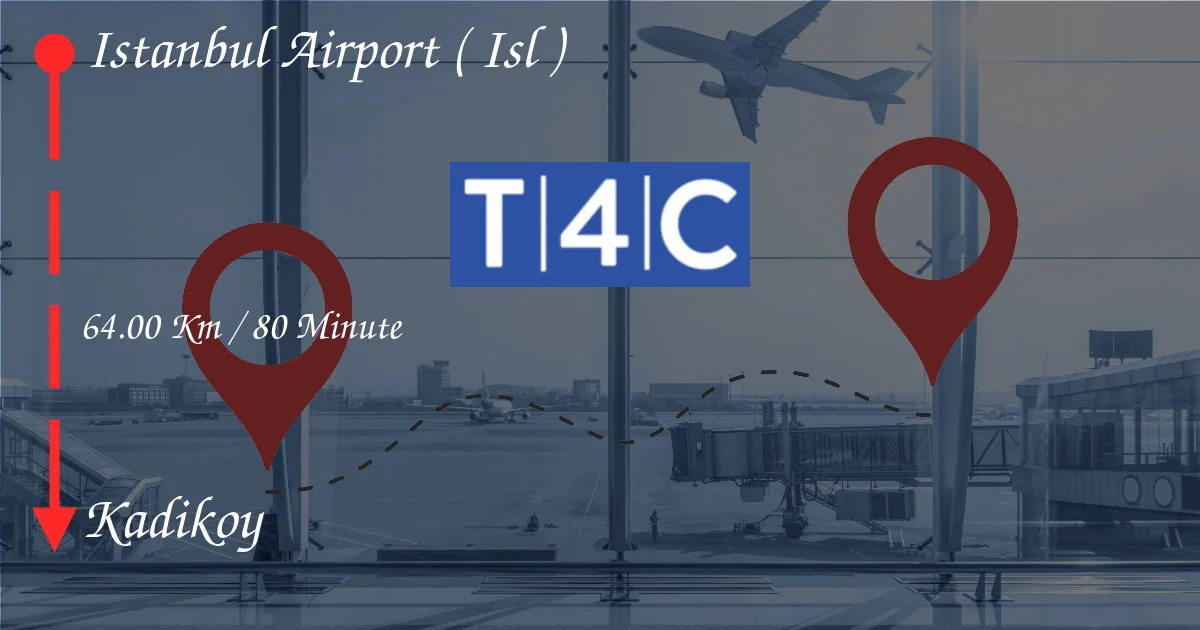 Comment passer de l'aéroport d'Istanbul (ISL) à Kadikoy