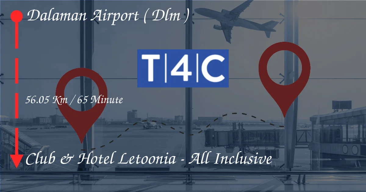 Wie man vom Flughafen Dalaman (DLM) nach Club & Hotel Letoonia geht - All -Inclusive