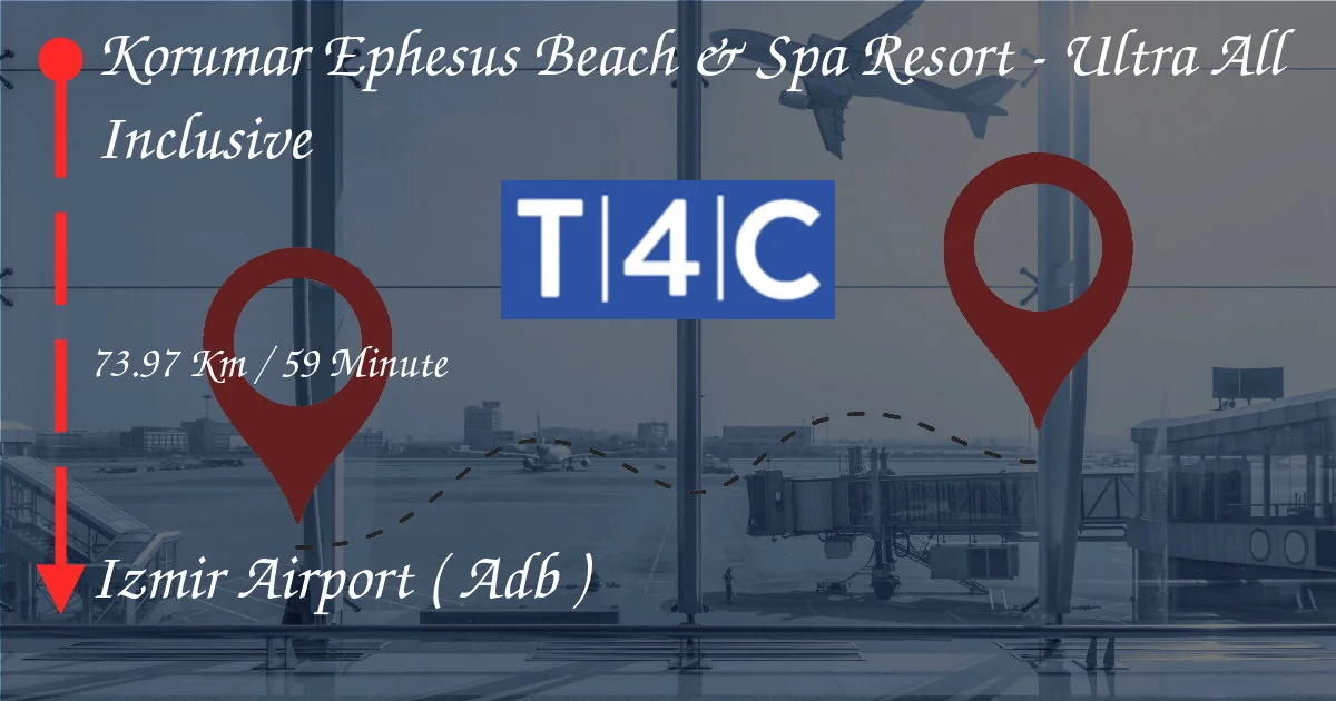 Cómo ir de Korumar Ephesus Beach & Spa Resort - Ultra todo incluido al aeropuerto de Izmir (ADB)