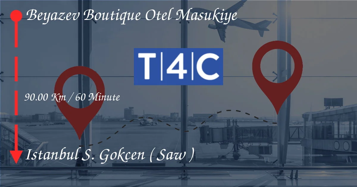 How To Go From Beyazev Boutique Otel Masukiye to Istanbul Sabiha Gökçen (SAW)