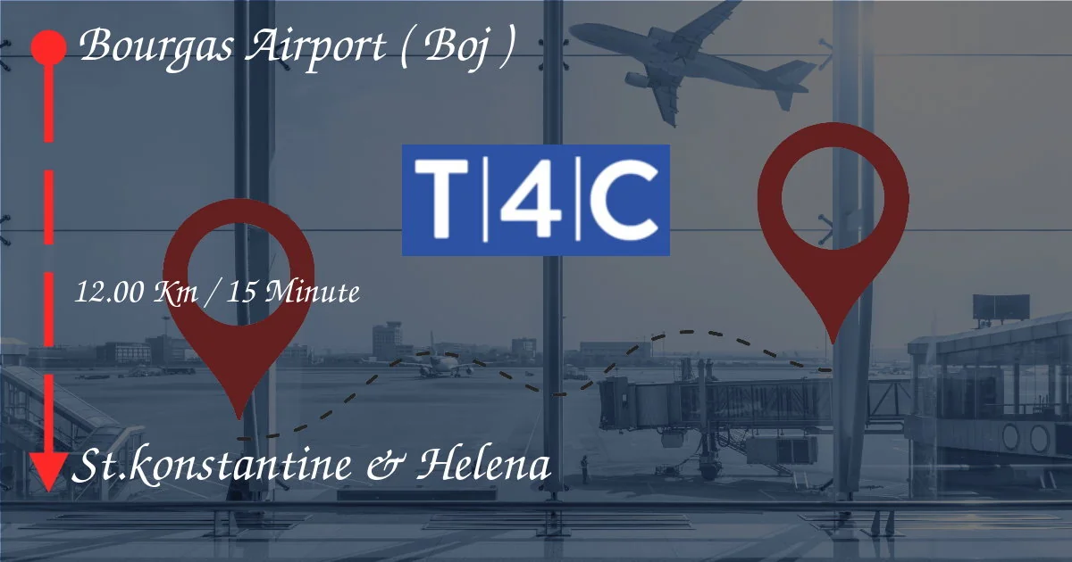 كيف تذهب من St.Konstantine & Helena إلى مطار بورغاس (BOJ)