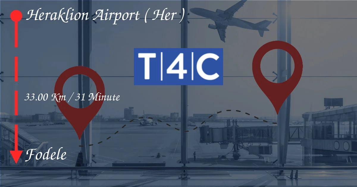 How To Go From HERAKLION AIRPORT ( HER ) to Fodele