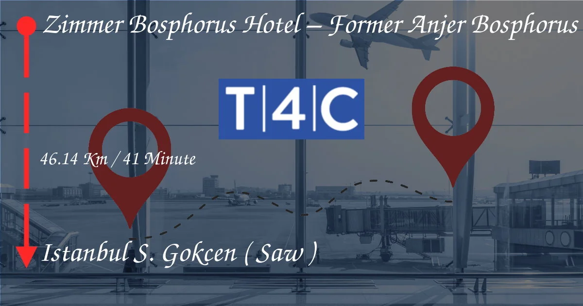 How To Go From Zimmer Bosphorus Hotel – Former Anjer Bosphorus to Istanbul Sabiha Gökçen (SAW)