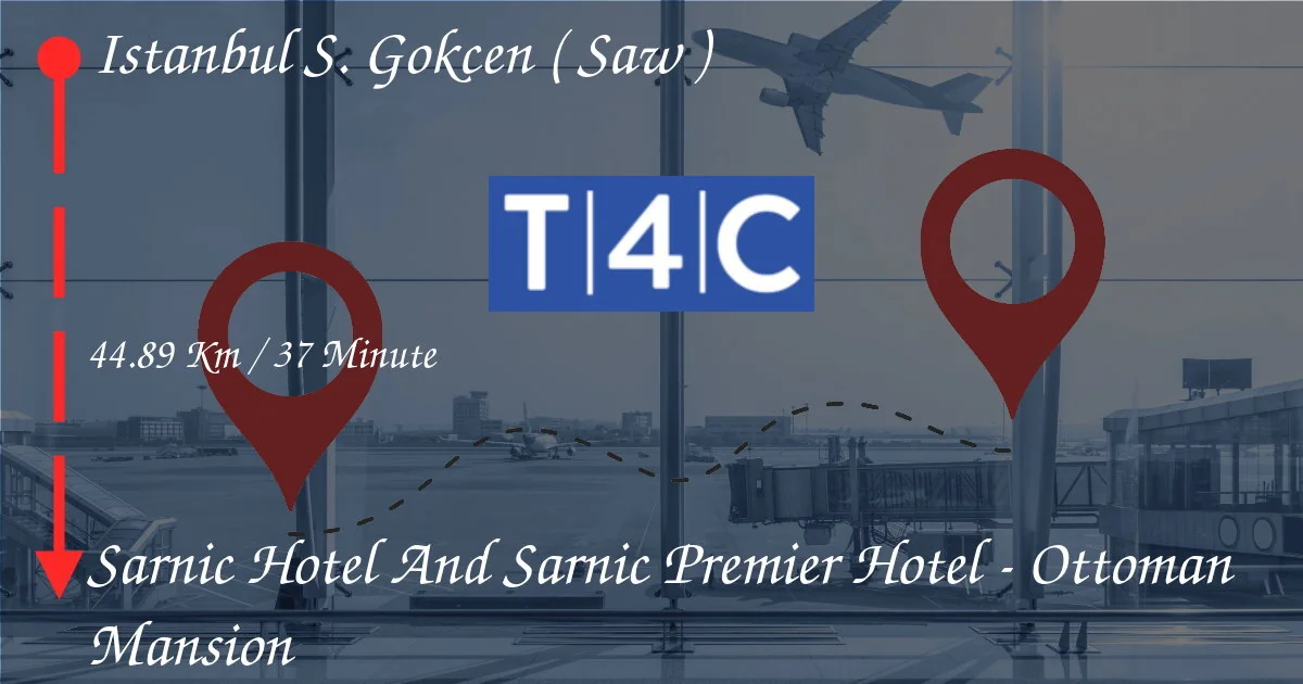How To Go From Istanbul Sabiha Gökçen (SAW) to Sarnic Hotel And Sarnic Premier Hotel - Ottoman Mansion