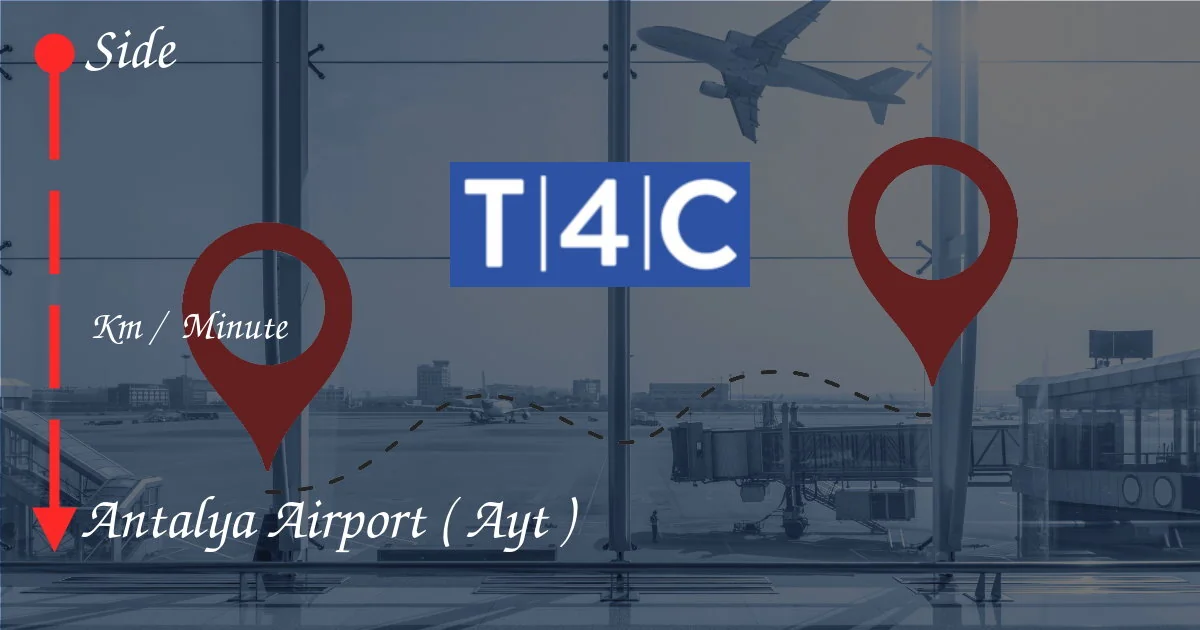 Wie man von Seite zum Flughafen Antalya (AYT) geht