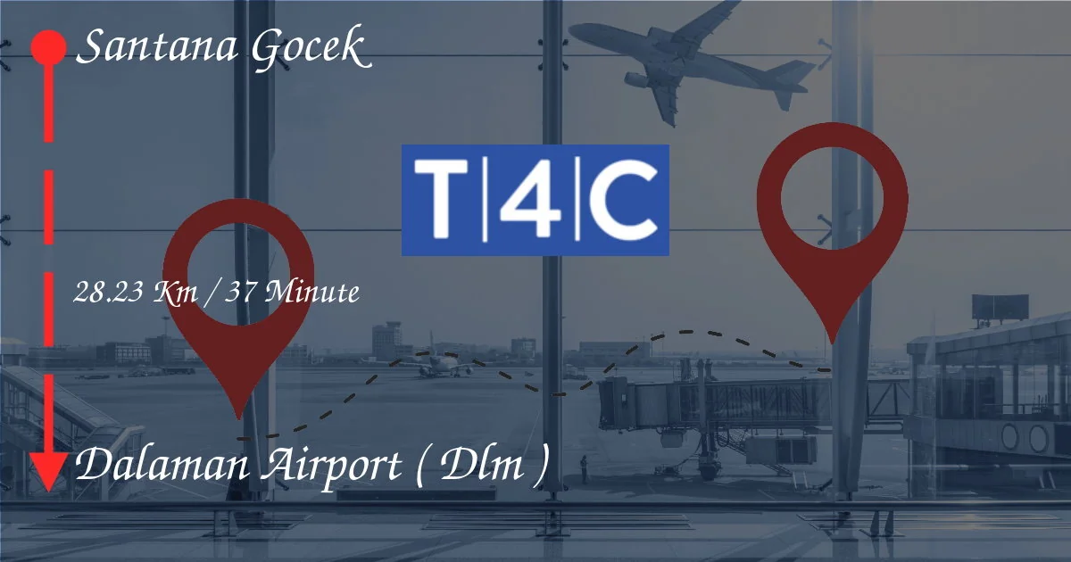 Cómo ir de Santana Gocek al aeropuerto de Dalaman (DLM)