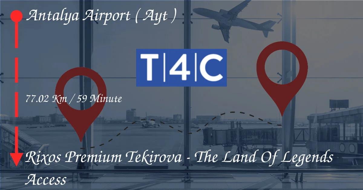 How To Go From ANTALYA AIRPORT ( AYT ) to Rixos Premium Tekirova - The Land Of Legends Access