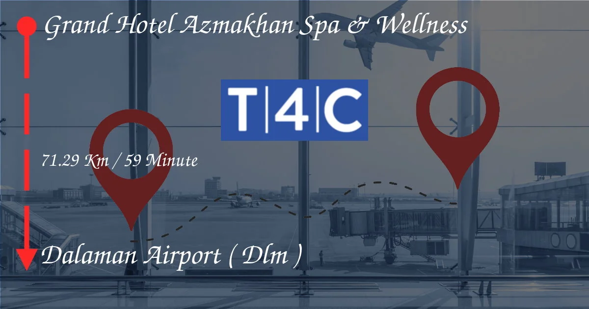 كيفية الانتقال من Grand Hotel Azmakhan Spa & Wellness إلى مطار Dalaman (DLM)