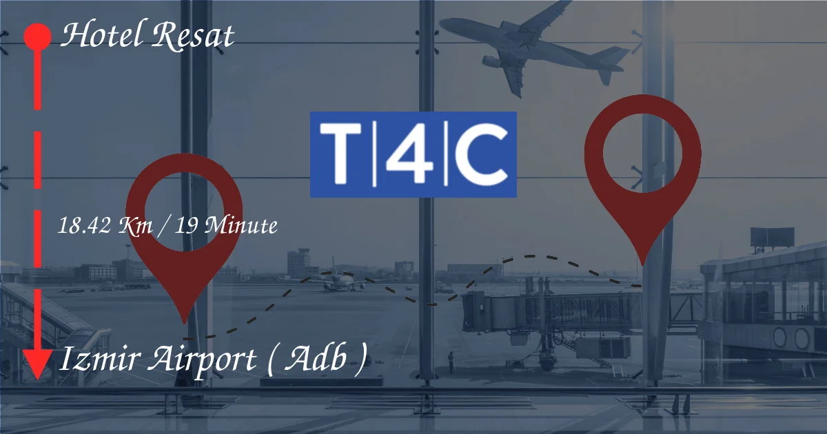 Cómo ir del hotel Resat al aeropuerto de Izmir (ADB)