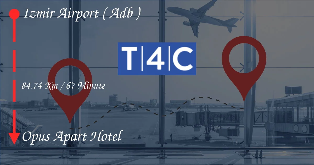 Wie man vom Flughafen Izmir (ADB) zum Opus Apart Hotel geht