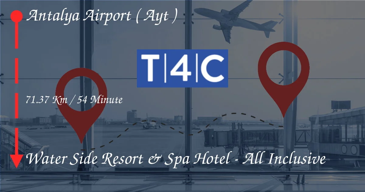 Comment aller de l'aéroport d'Antalya (AYT) à Water Side Resort & Spa Hotel - All inclusive