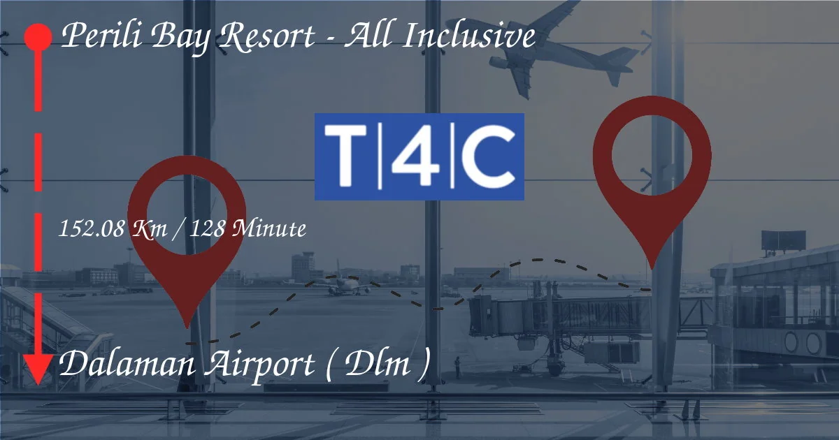 Wie man vom Perili Bay Resort geht - Allein inklusive zum Flughafen Dalaman (DLM)