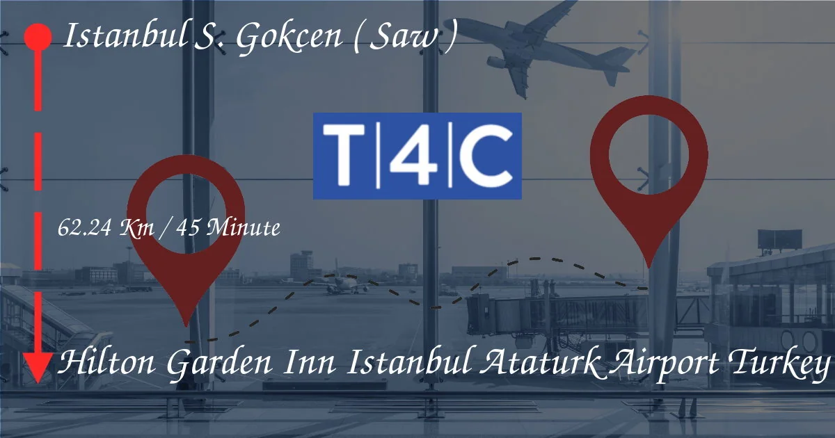 How To Go From Istanbul Sabiha Gökçen (SAW) to Hilton Garden Inn Istanbul Ataturk Airport Turkey