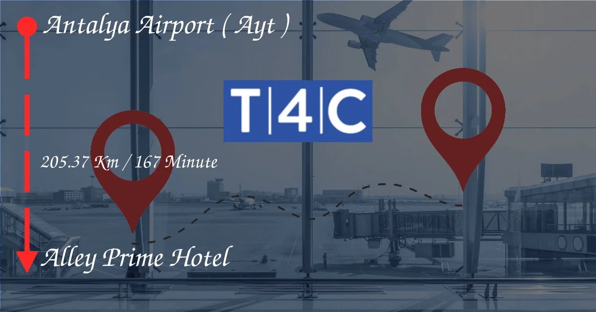 Comment aller de l'aéroport d'Antalya (AYT) à Alley Prime Hotel