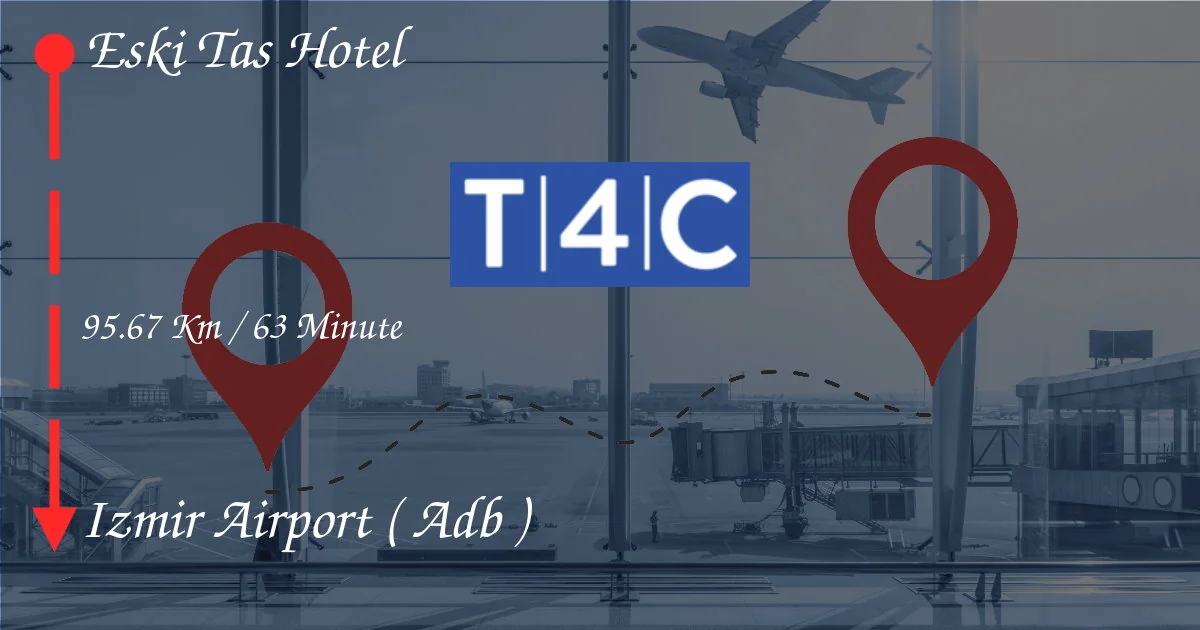 كيفية الانتقال من فندق Eski Tas إلى مطار Izmir (ADB)