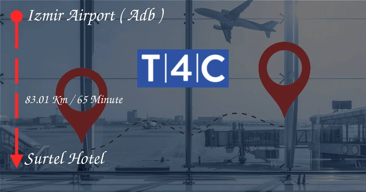 كيفية الانتقال من مطار Izmir (ADB) إلى فندق Surtel