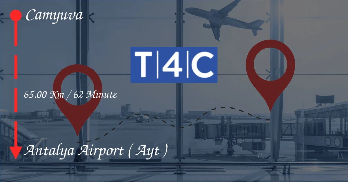 Comment aller de Camyuva à l'aéroport d'Antalya (AYT)