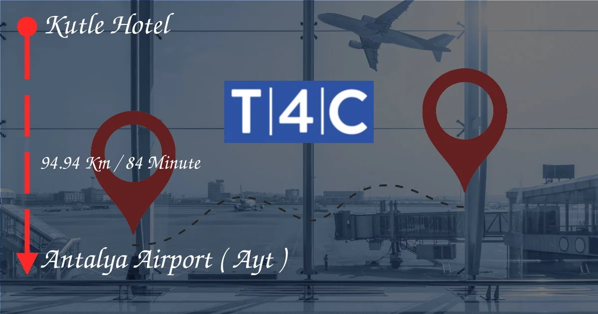 Cómo ir del hotel Kutle al aeropuerto de Antalya (AYT)